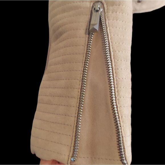 BCBG MAXAZRIA 'Joss' Blush Leather Jacket - Picture 10 of 14